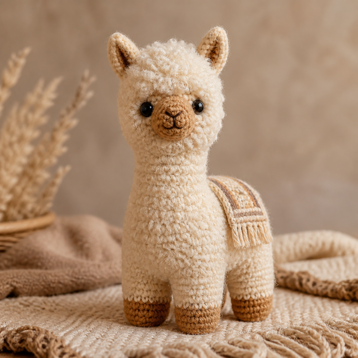 Fluffy Alpaca Amigurumi Crochet Pattern