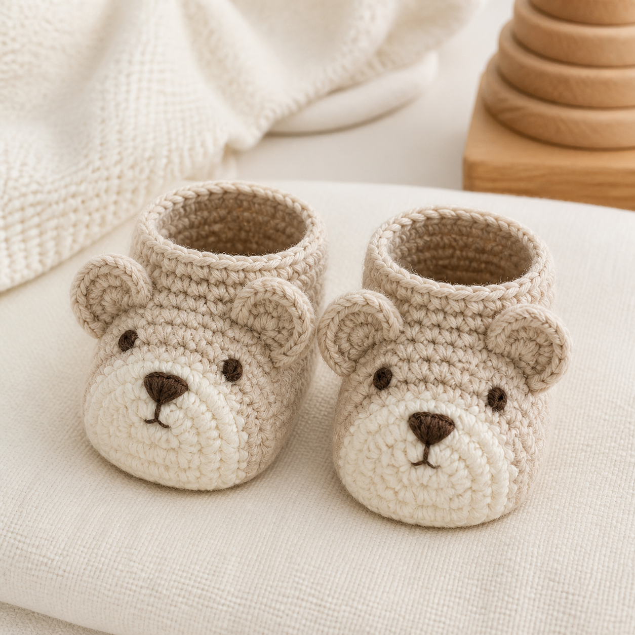 Animal Baby Booties Crochet Pattern