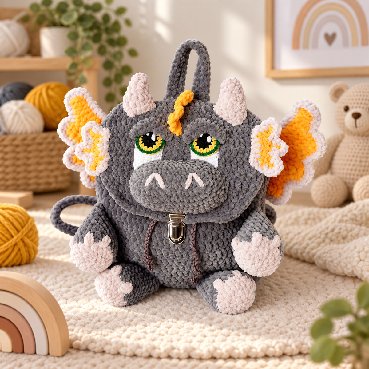 Generated product image - Baby Dragon Backpack