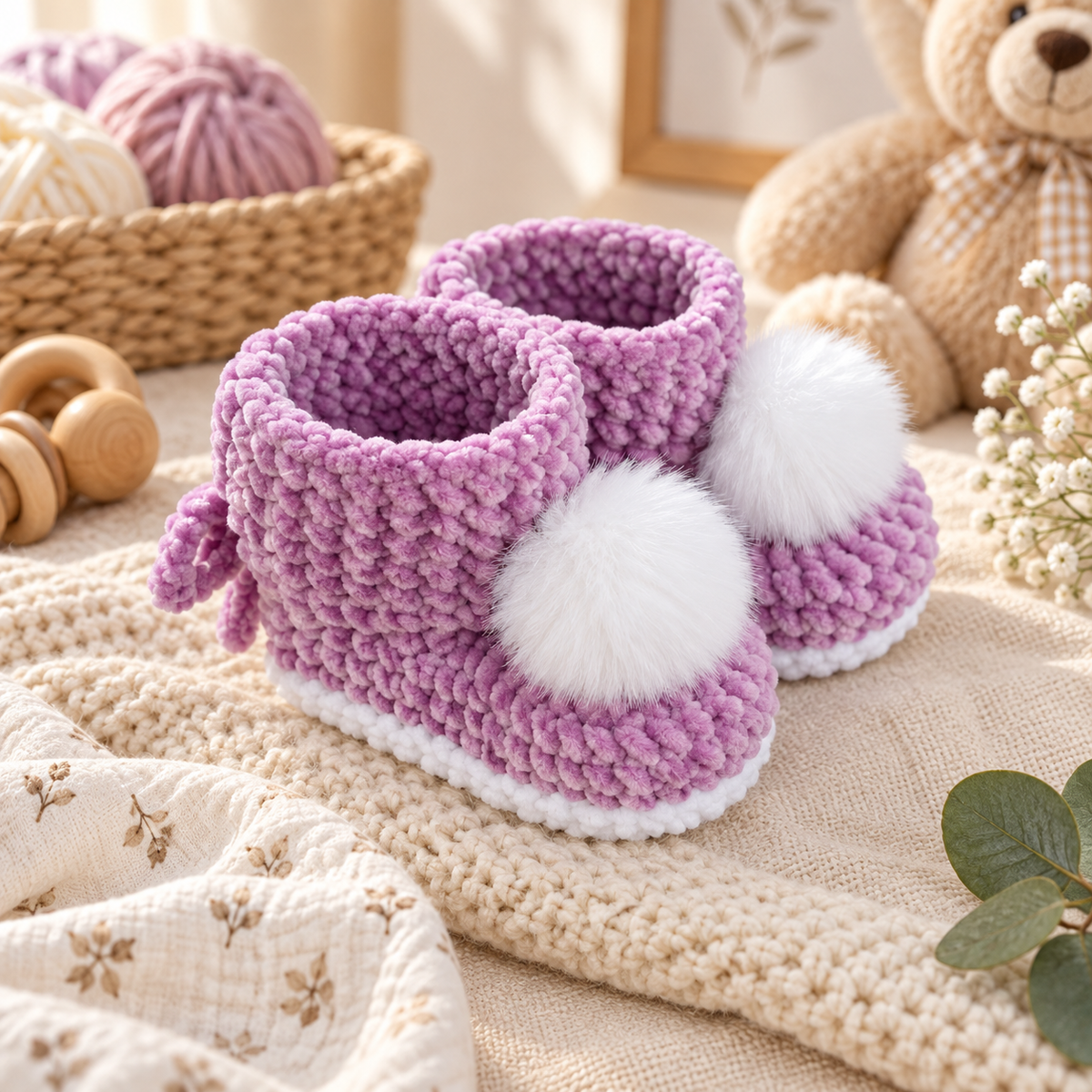 Generated product image - Baby Plush Bootie