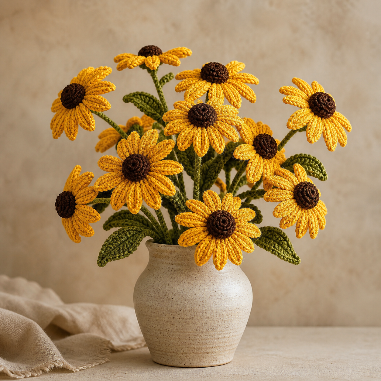 Black-Eyed Susan Bouquet Crochet Pattern