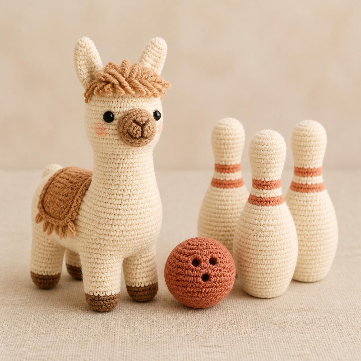 Bowling Llama Crochet Pattern