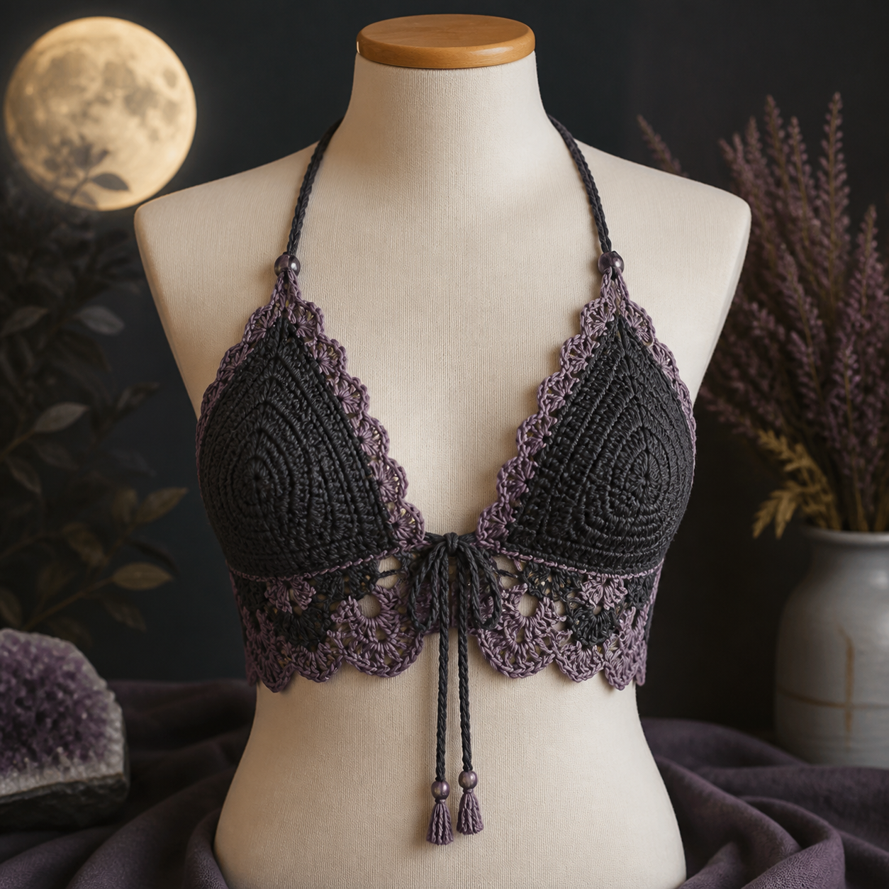 Moonlit Crochet Bralette Pattern