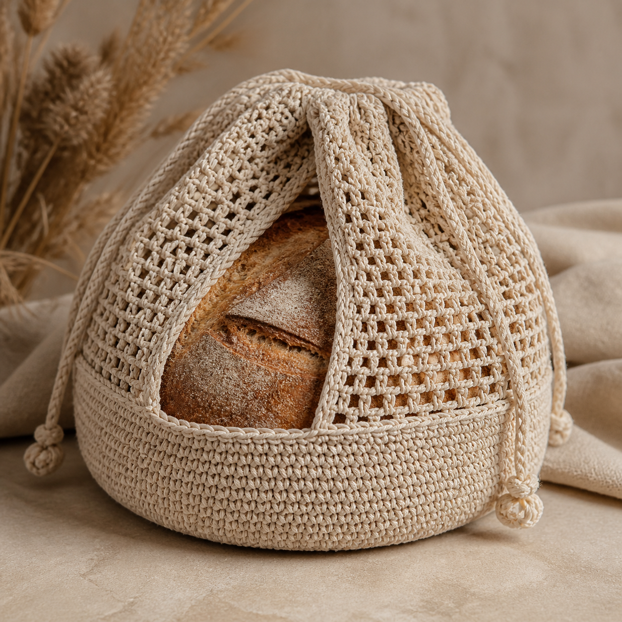 Reusable Bread Bag Crochet Pattern