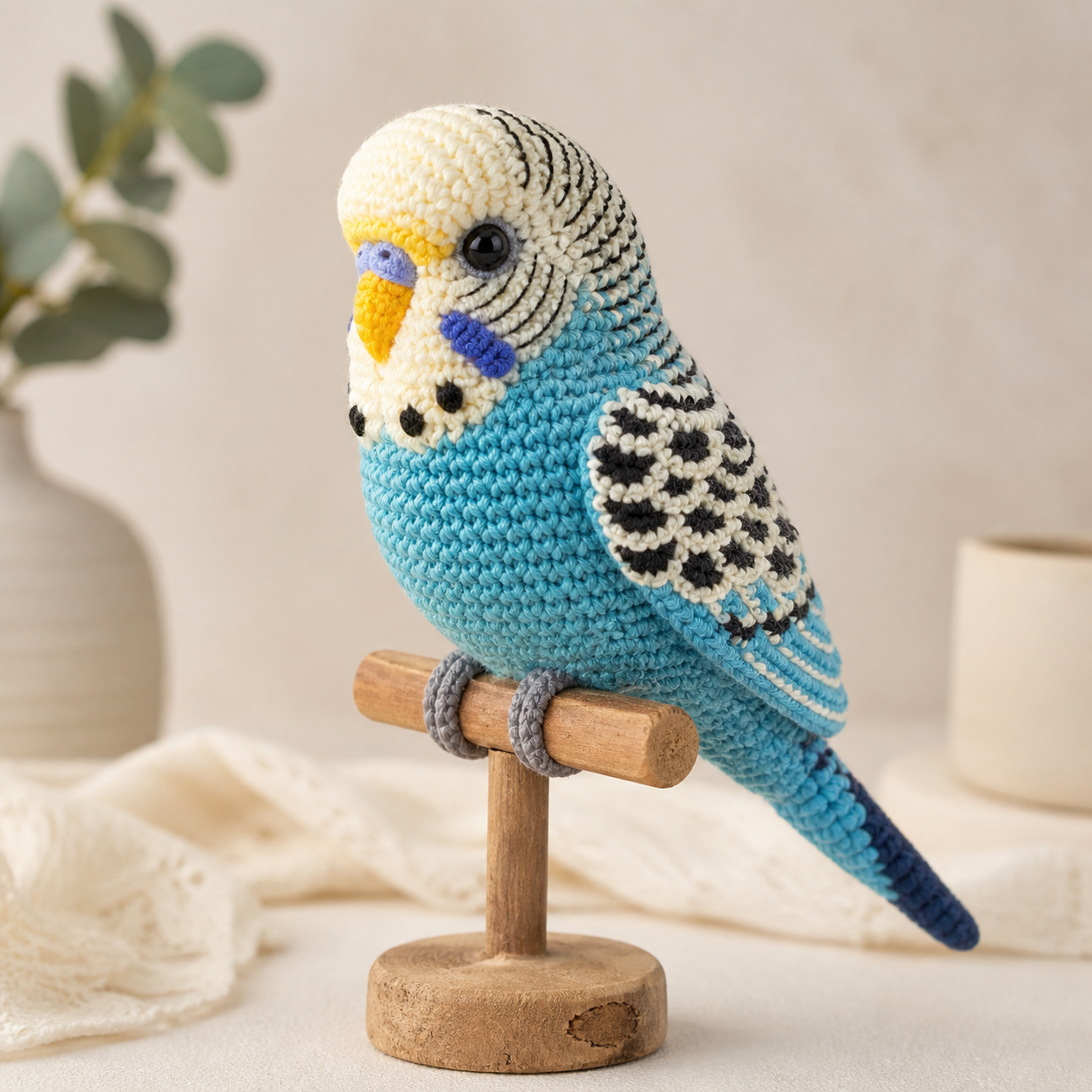Budgerigar Bird Amigurumi Crochet Pattern
