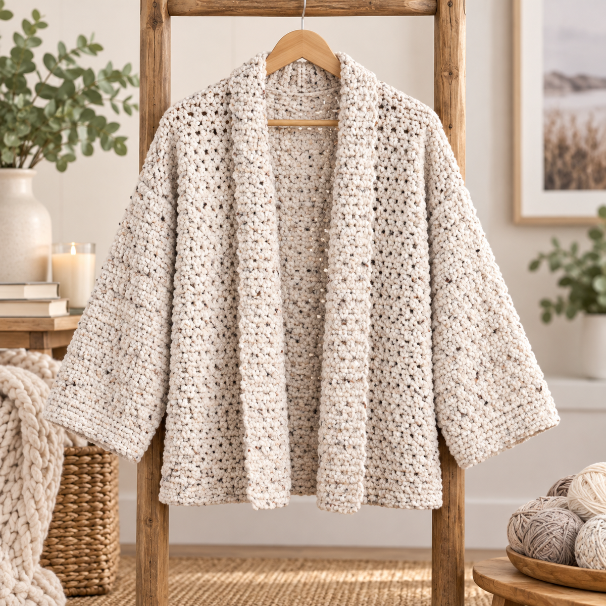 Generated product image - Building Blocks Crochet Cardigan