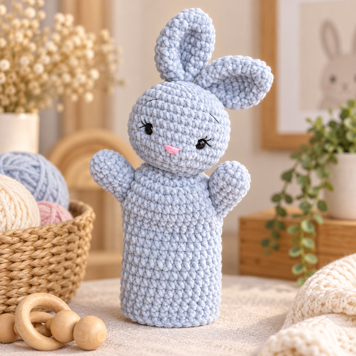 Generated product image - Bunny Hand Puppet