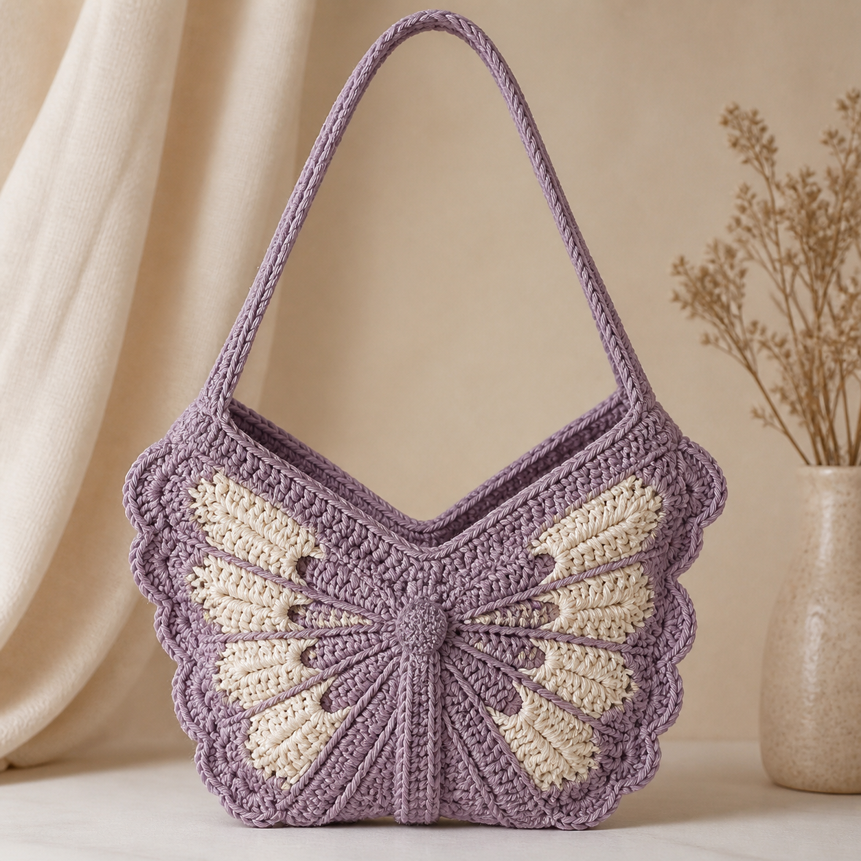 Butterfly Shoulder Bag Crochet Pattern
