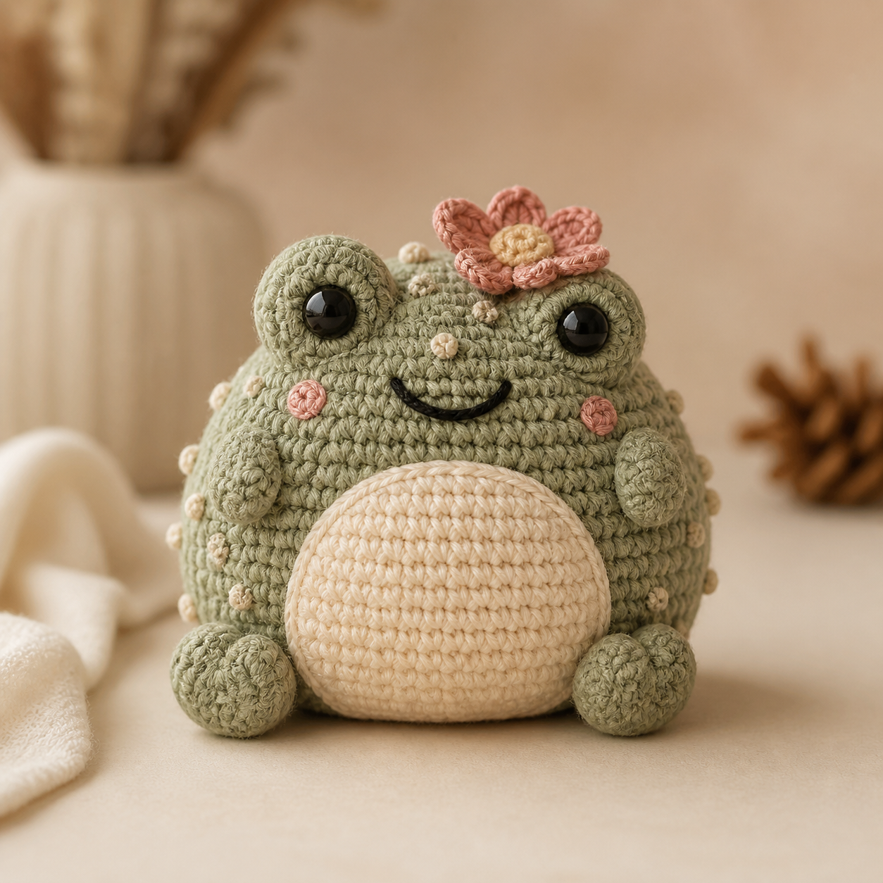Cactus Frog Amigurumi Crochet Pattern
