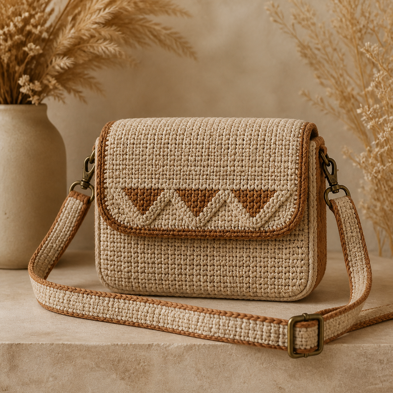 Structured Camera Bag Crochet Pattern