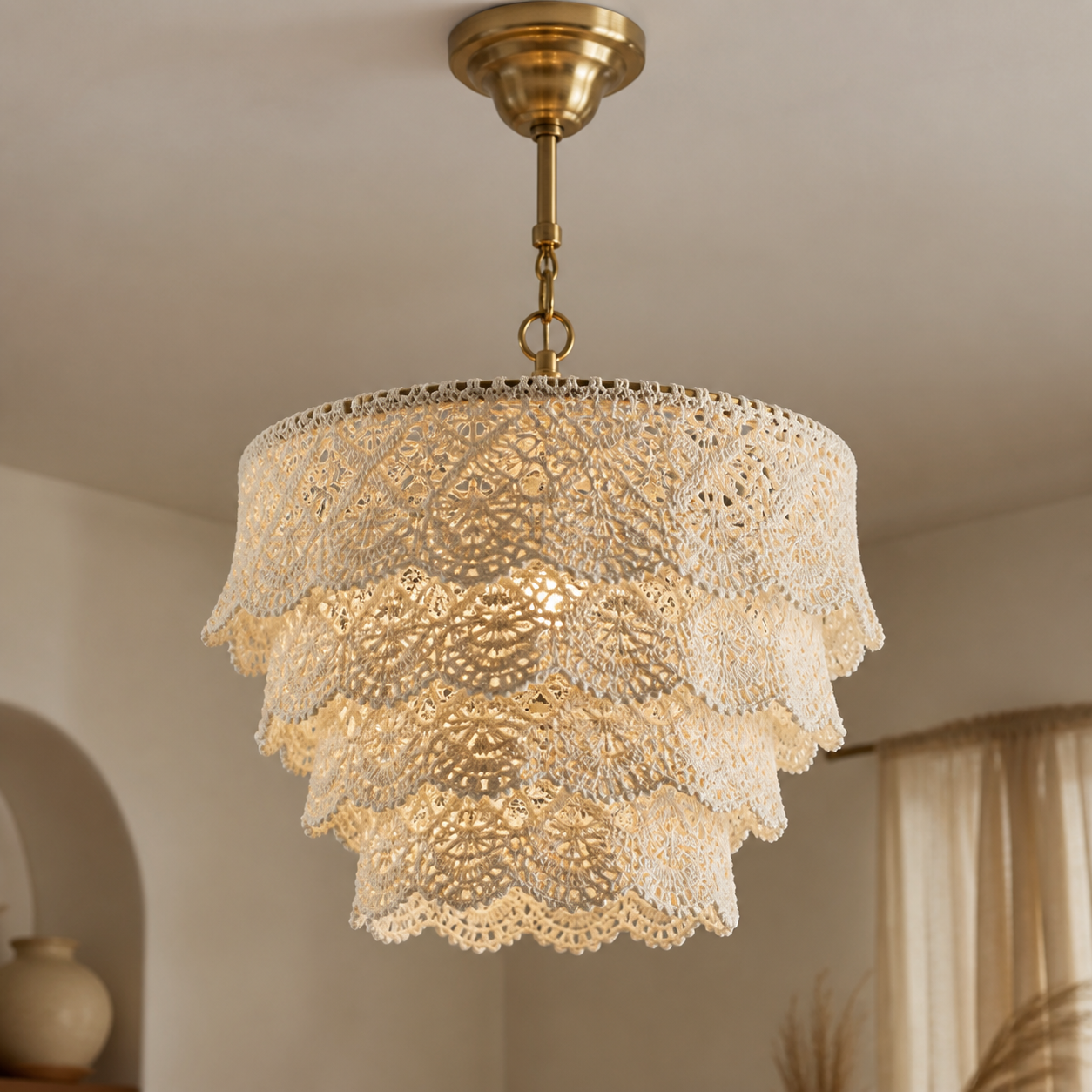 Crochet Chandelier Lampshade Pattern