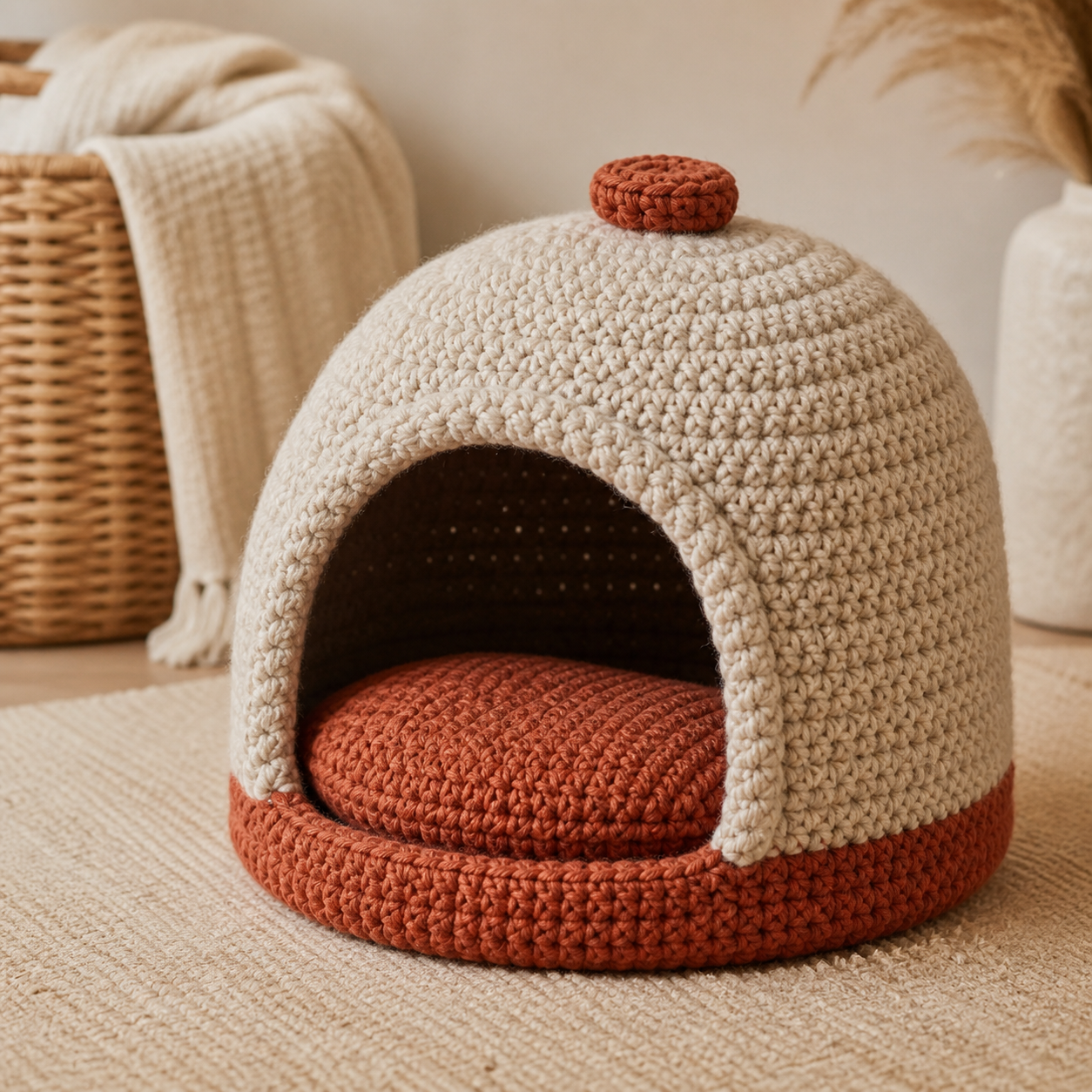 Cozy Mini Pet House Crochet Pattern