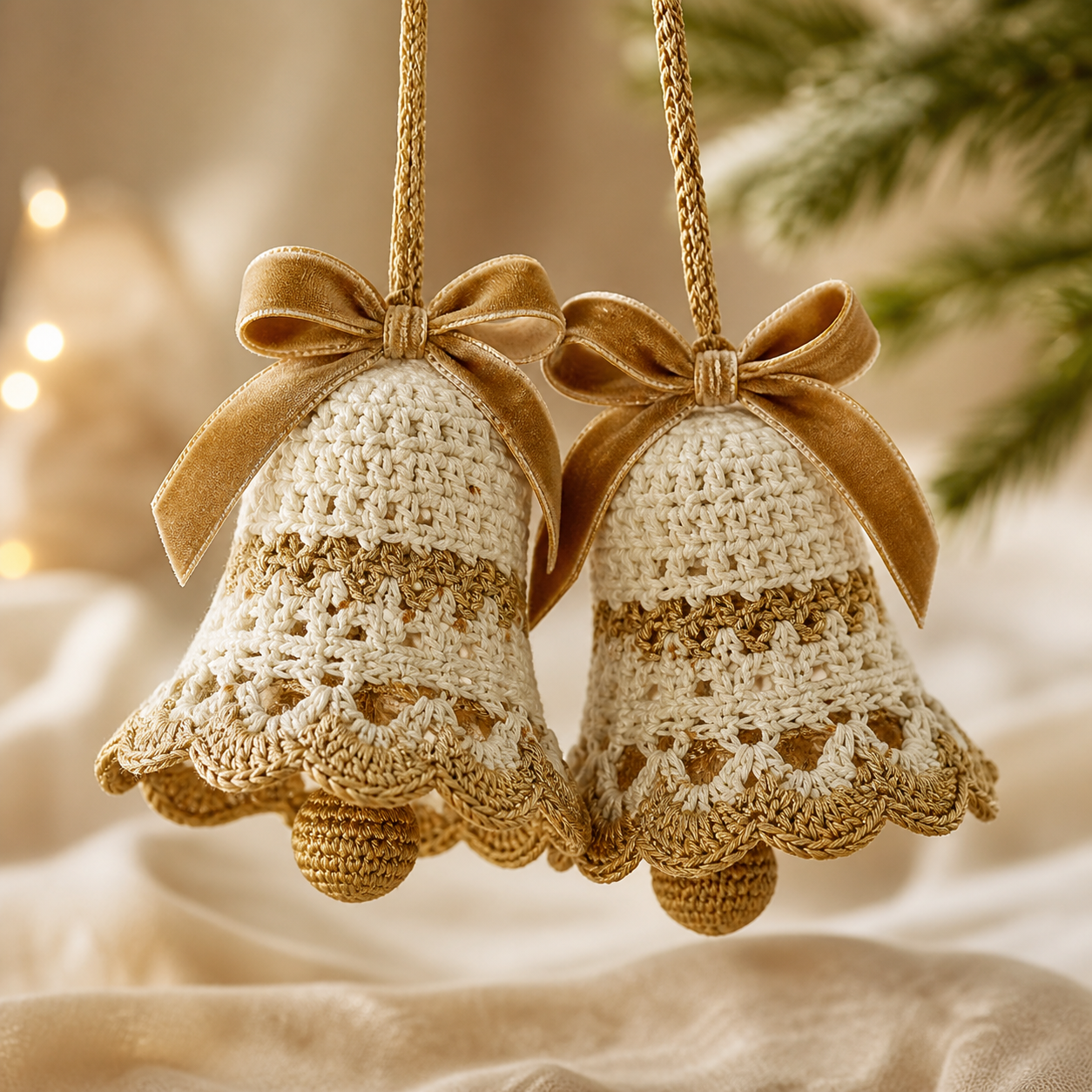 Christmas Bells Crochet Ornament Pattern