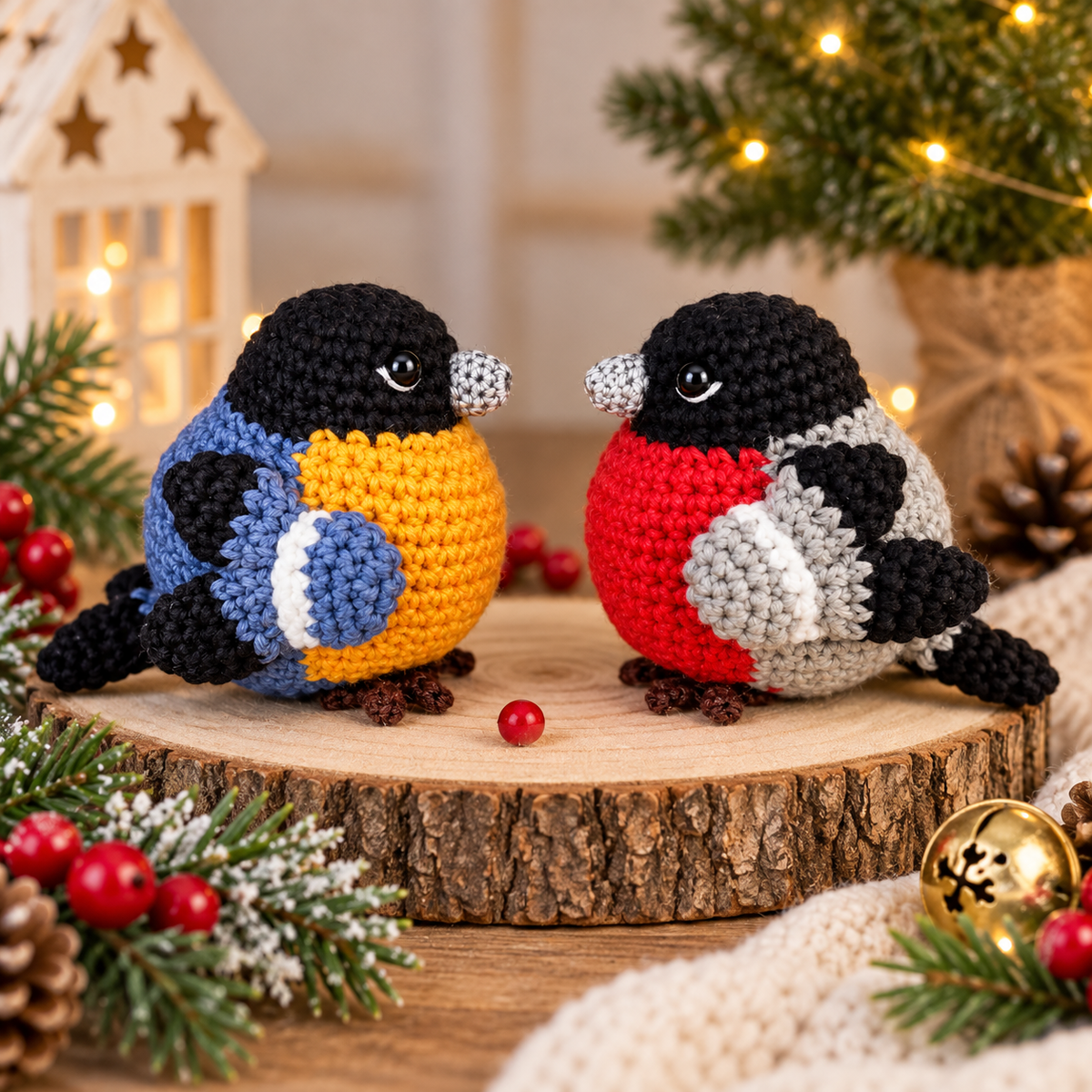Generated product image - Christmas Bird Ornaments