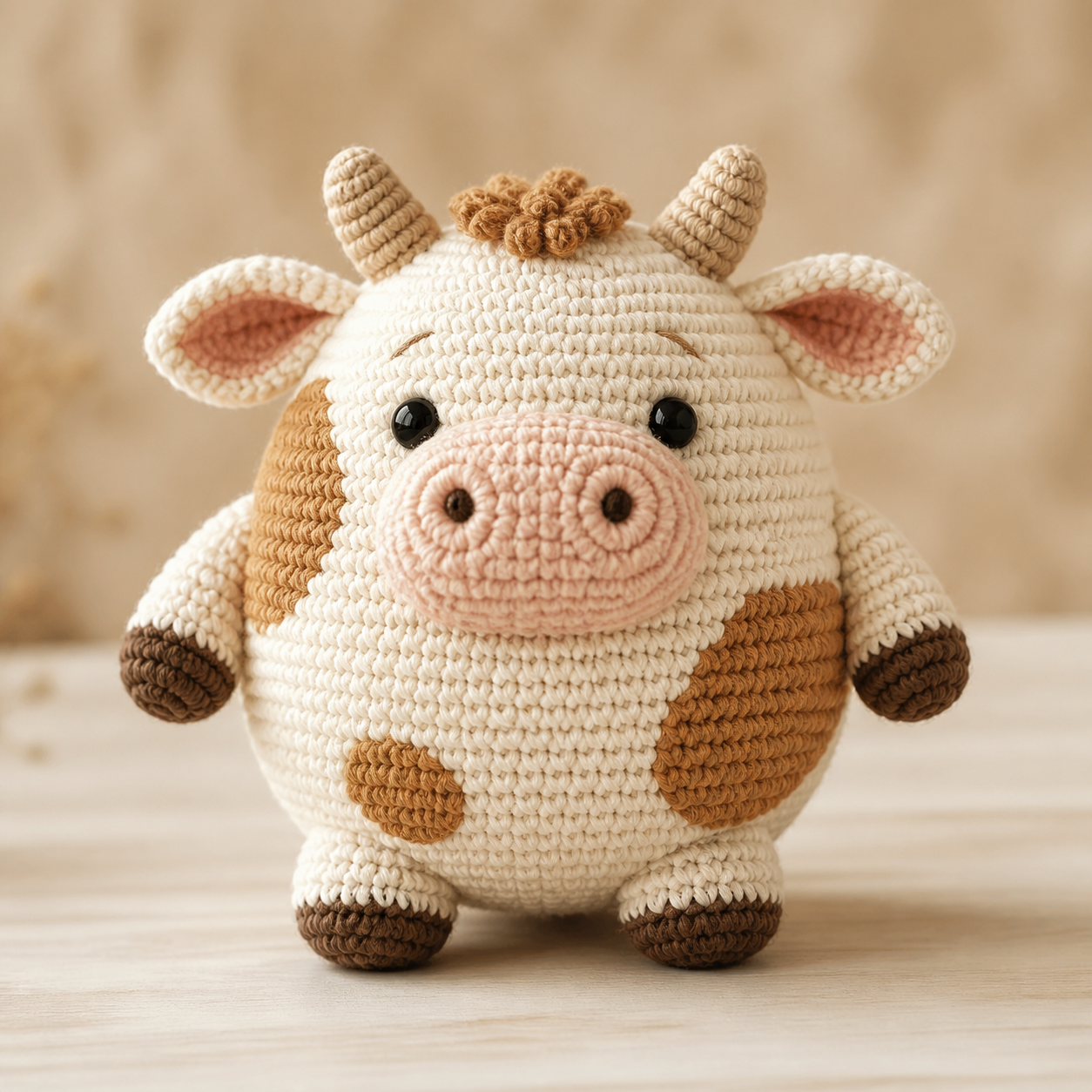Chubby Cow Amigurumi Crochet Pattern