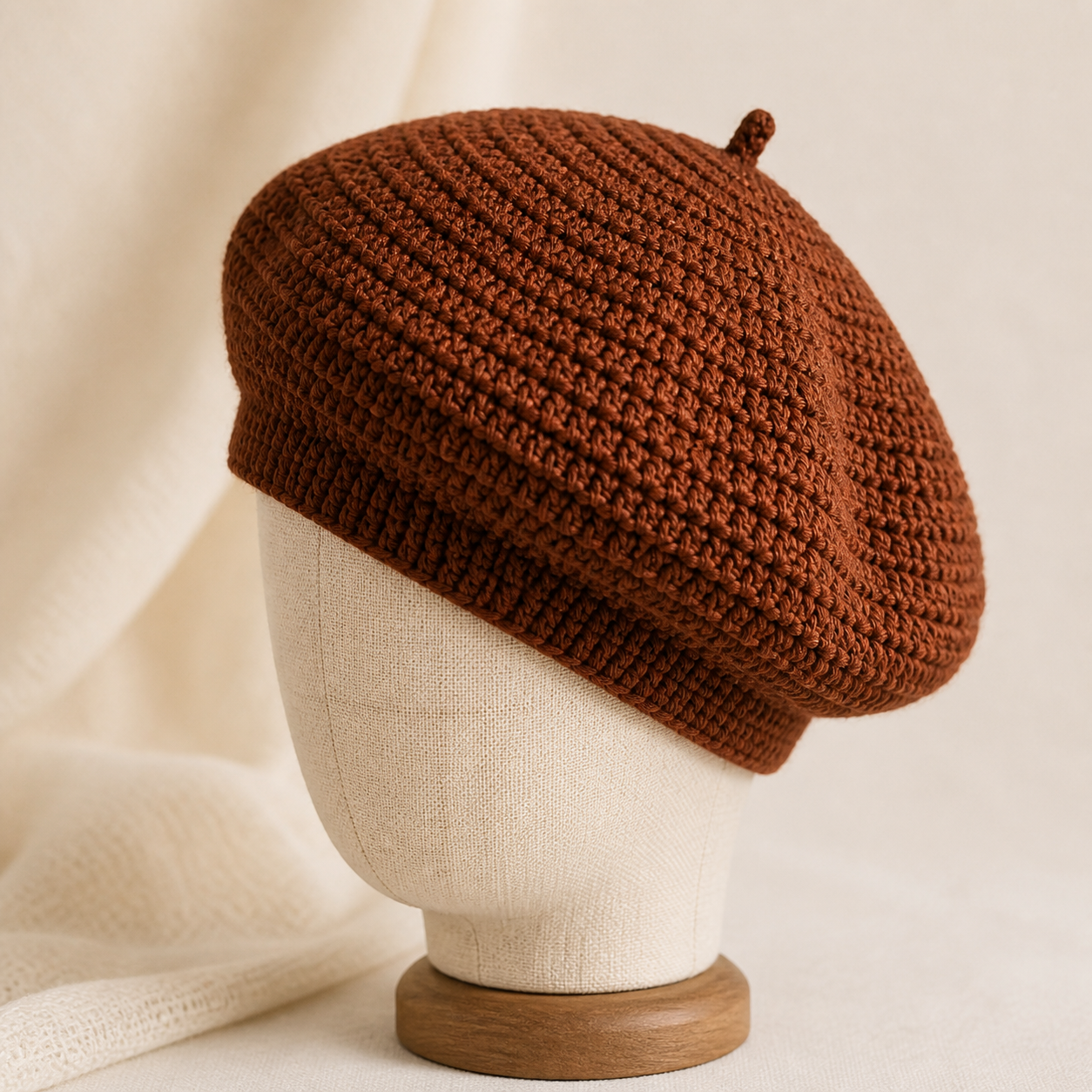 Cinnamon Beret Crochet Pattern