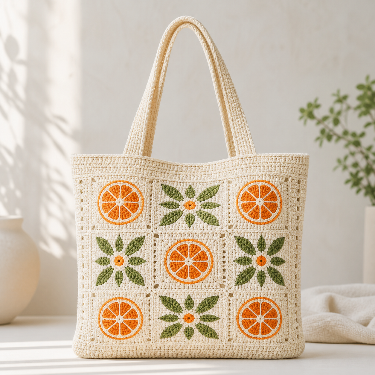 Citrus Tote Bag Crochet Pattern