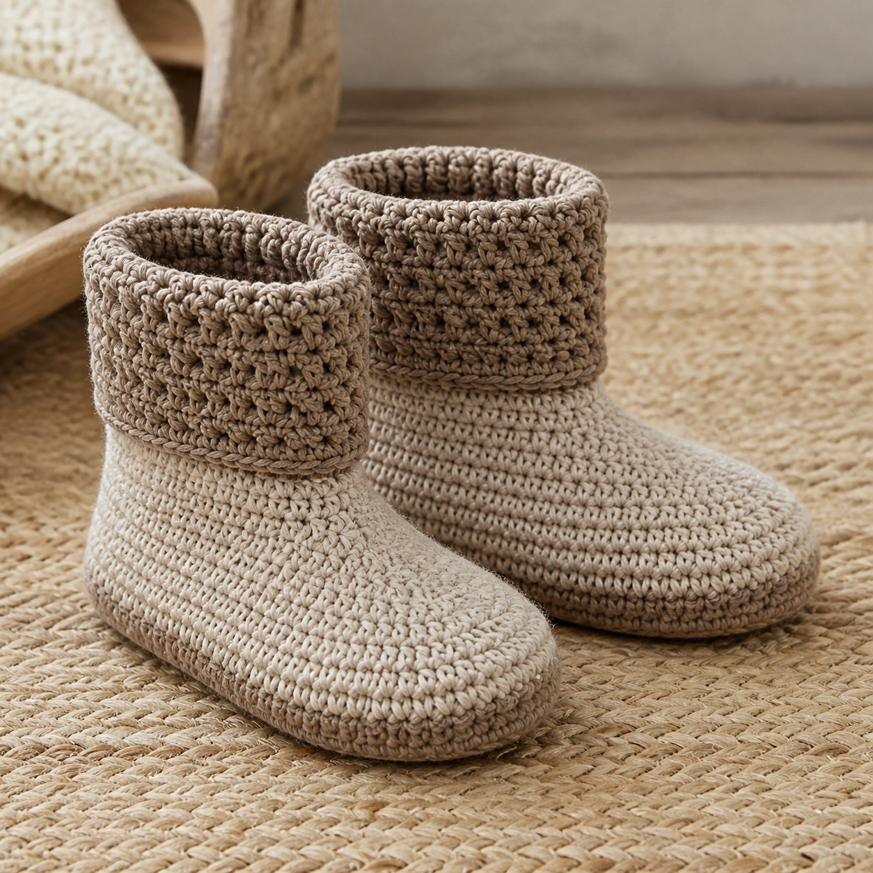 Classic Slipper Boots Crochet Pattern