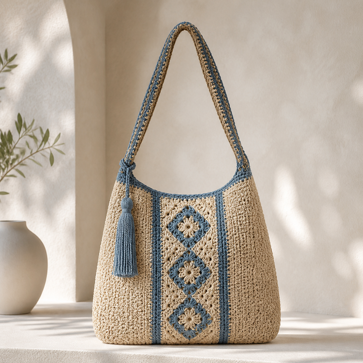 Mediterranean Shoulder Bag Crochet Pattern