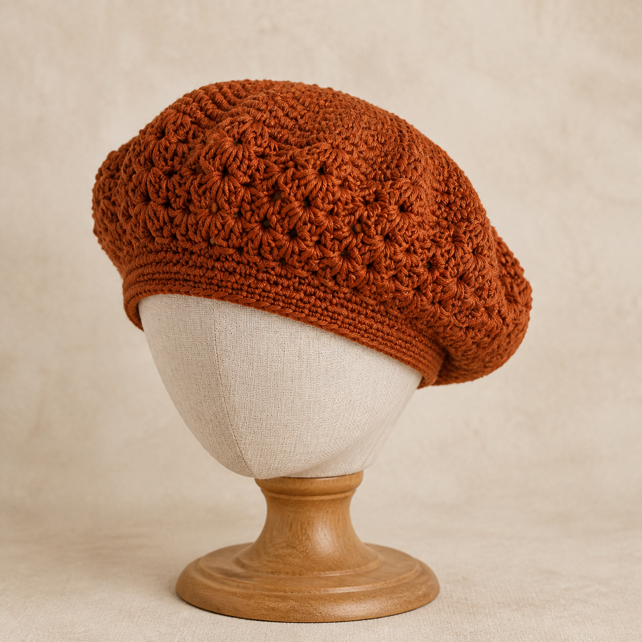 Cinnamon Beret Crochet Pattern