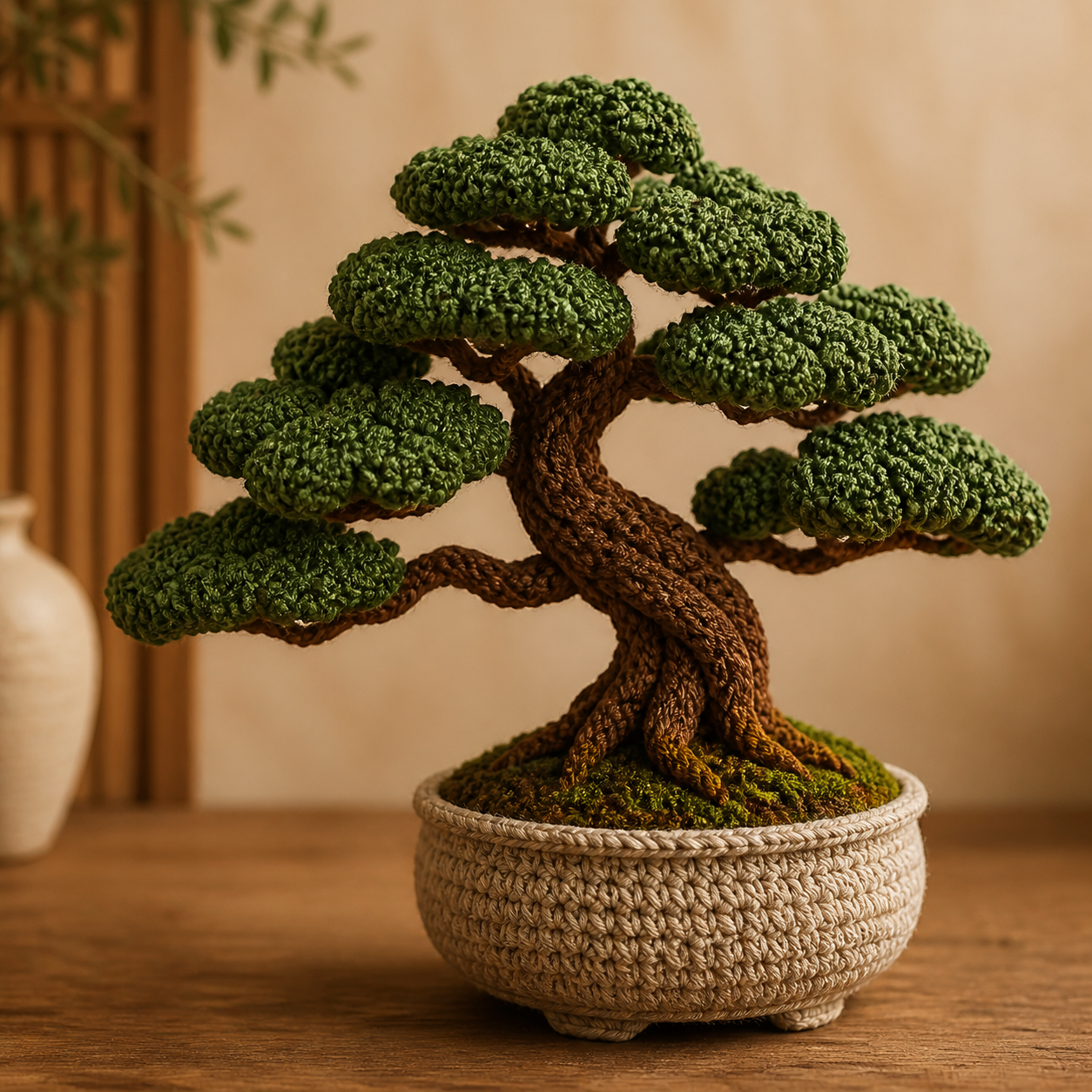 Crochet Bonsai Tree Decor Pattern