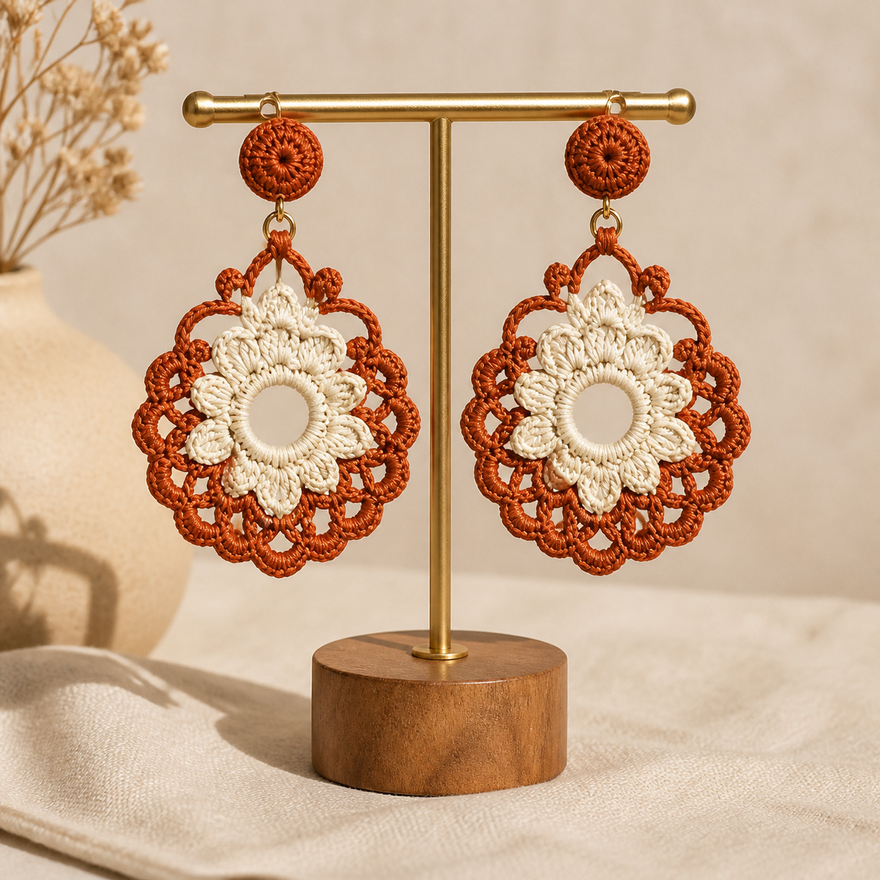 Crochet Statement Earrings Pattern