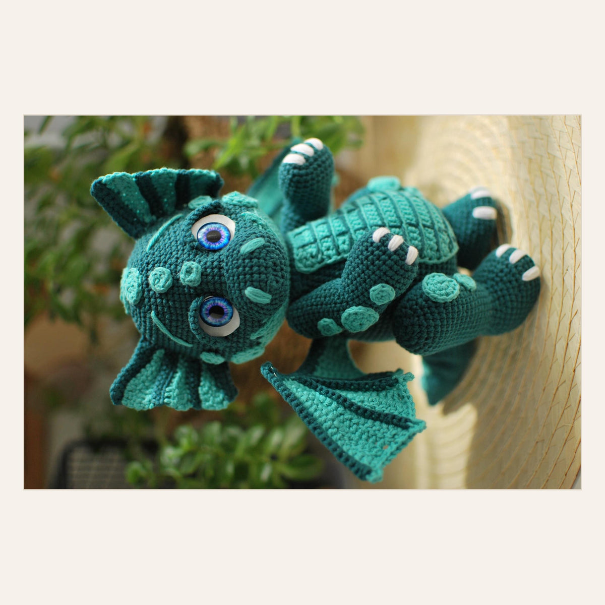 Dragon Amigurumi Crochet Pattern finished crochet design
