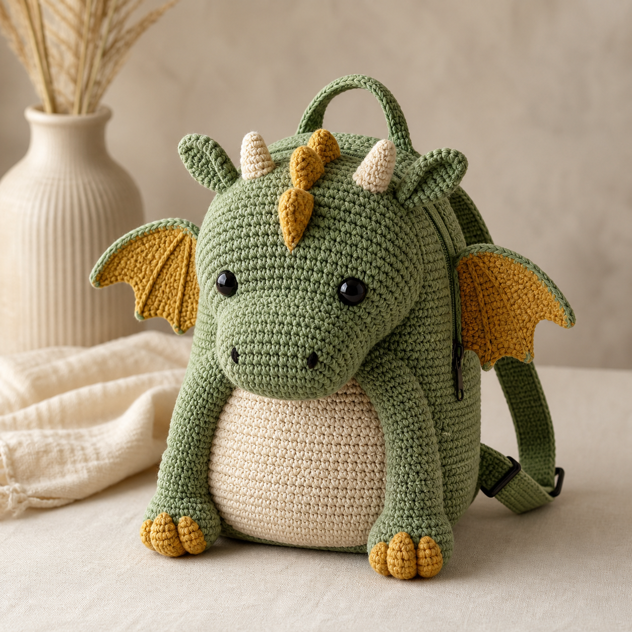 Friendly Dragon Backpack Crochet Pattern