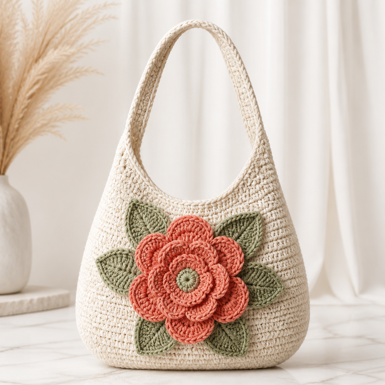 Flower Shoulder Bag Crochet Pattern