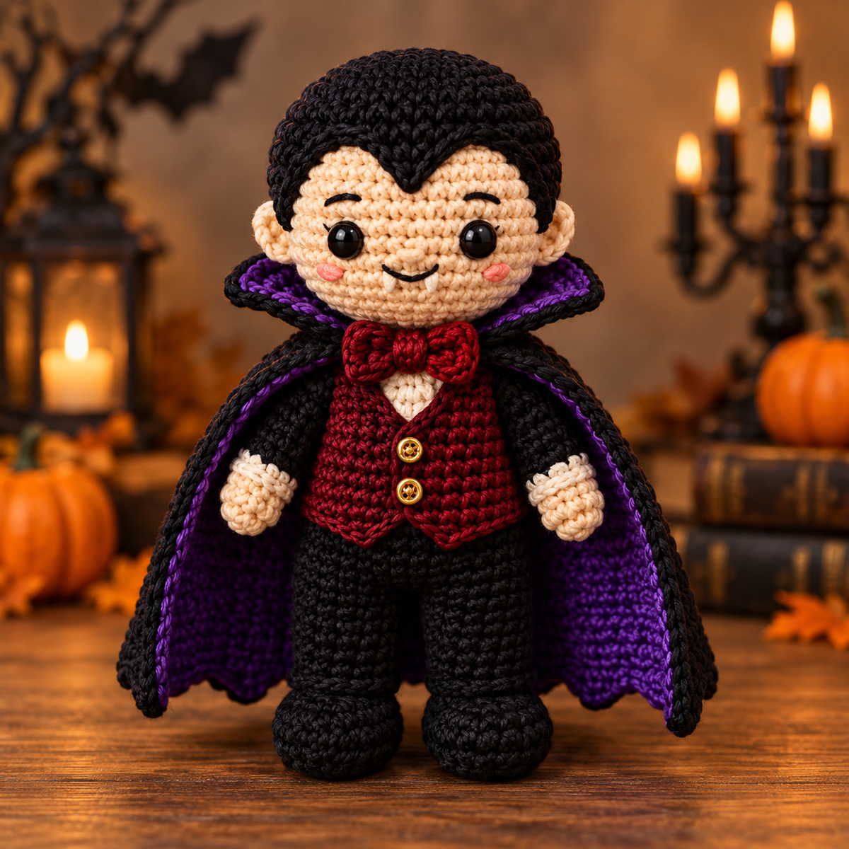 Generated product photo - Cute Vampire Doll Crochet Pattern