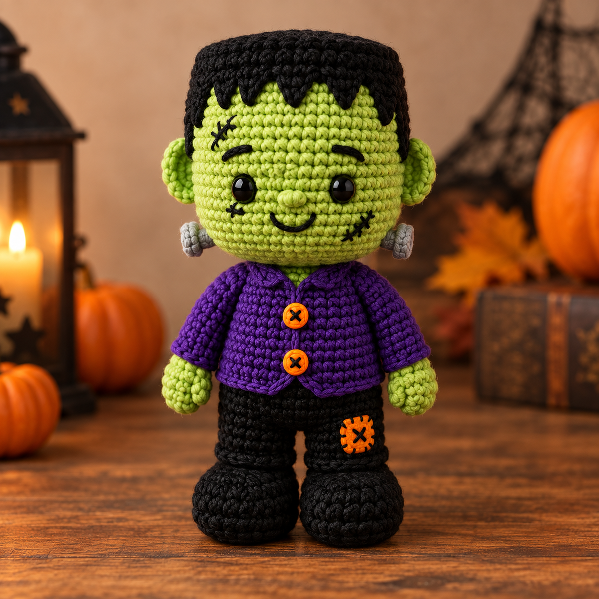 Generated product photo - Frankenstein Monster Crochet Pattern