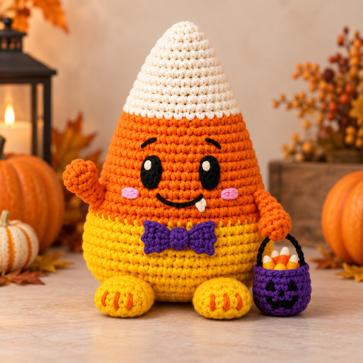 Candy Corn Monster Crochet Pattern – The Pattern Haven