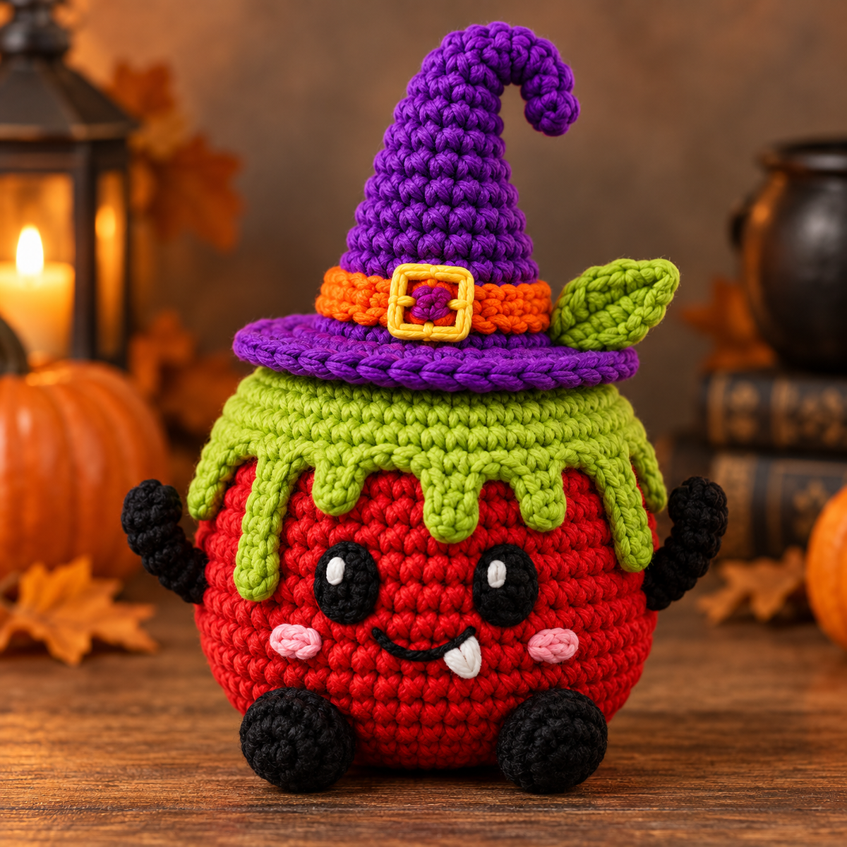 Generated product photo - Poison Apple Witch Crochet Pattern
