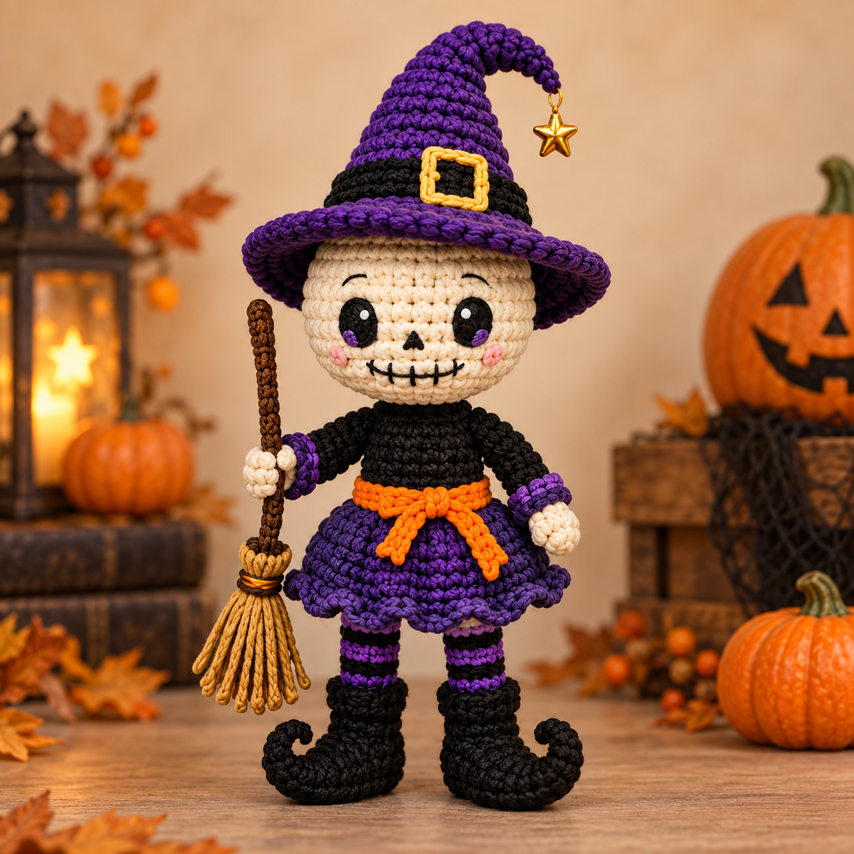 Generated product photo - Cute Halloween Monster Crochet Pattern