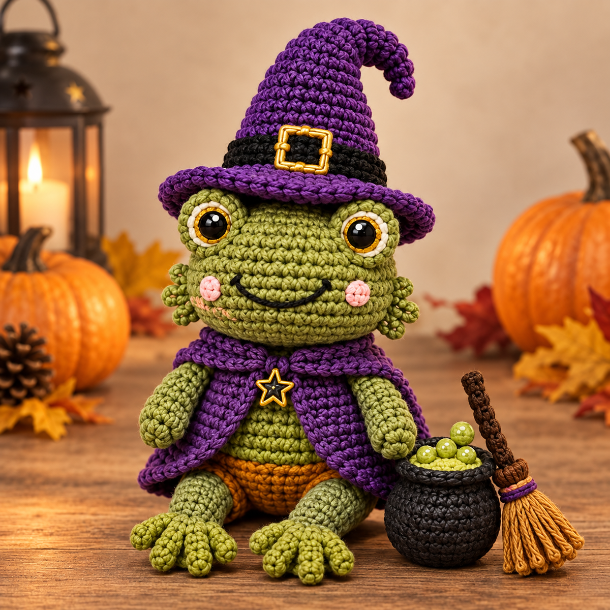 Generated product photo - Cute Witch Friend Crochet Pattern