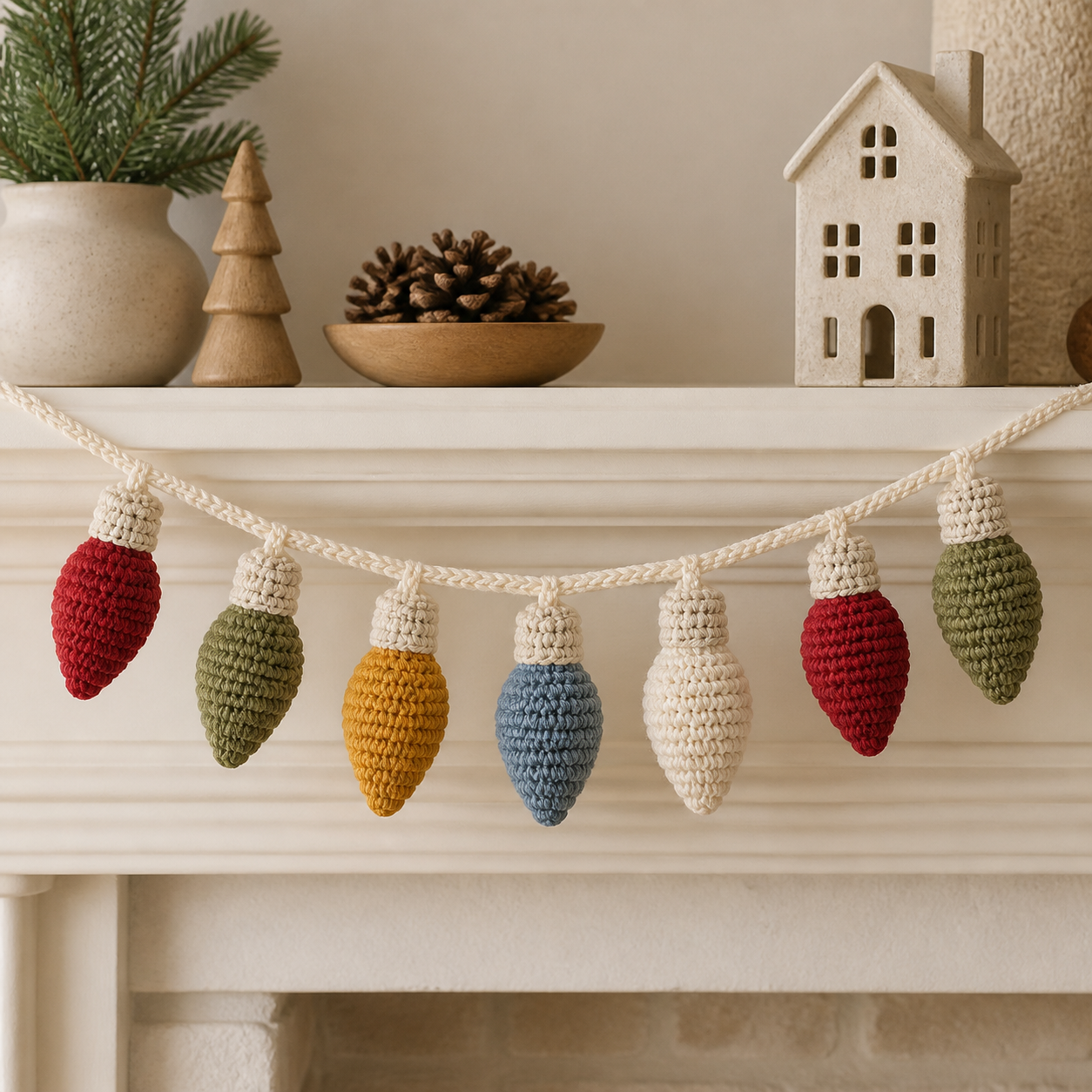 Holiday Lights Garland Crochet Pattern