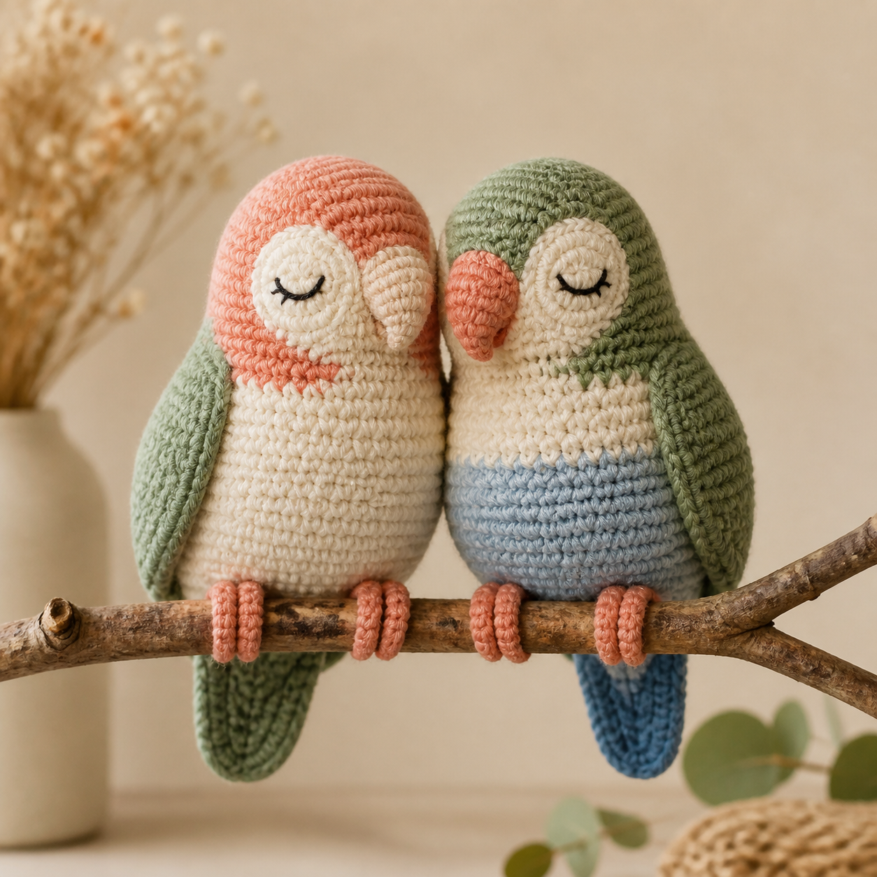 Lovebirds Crochet Decoration Pattern