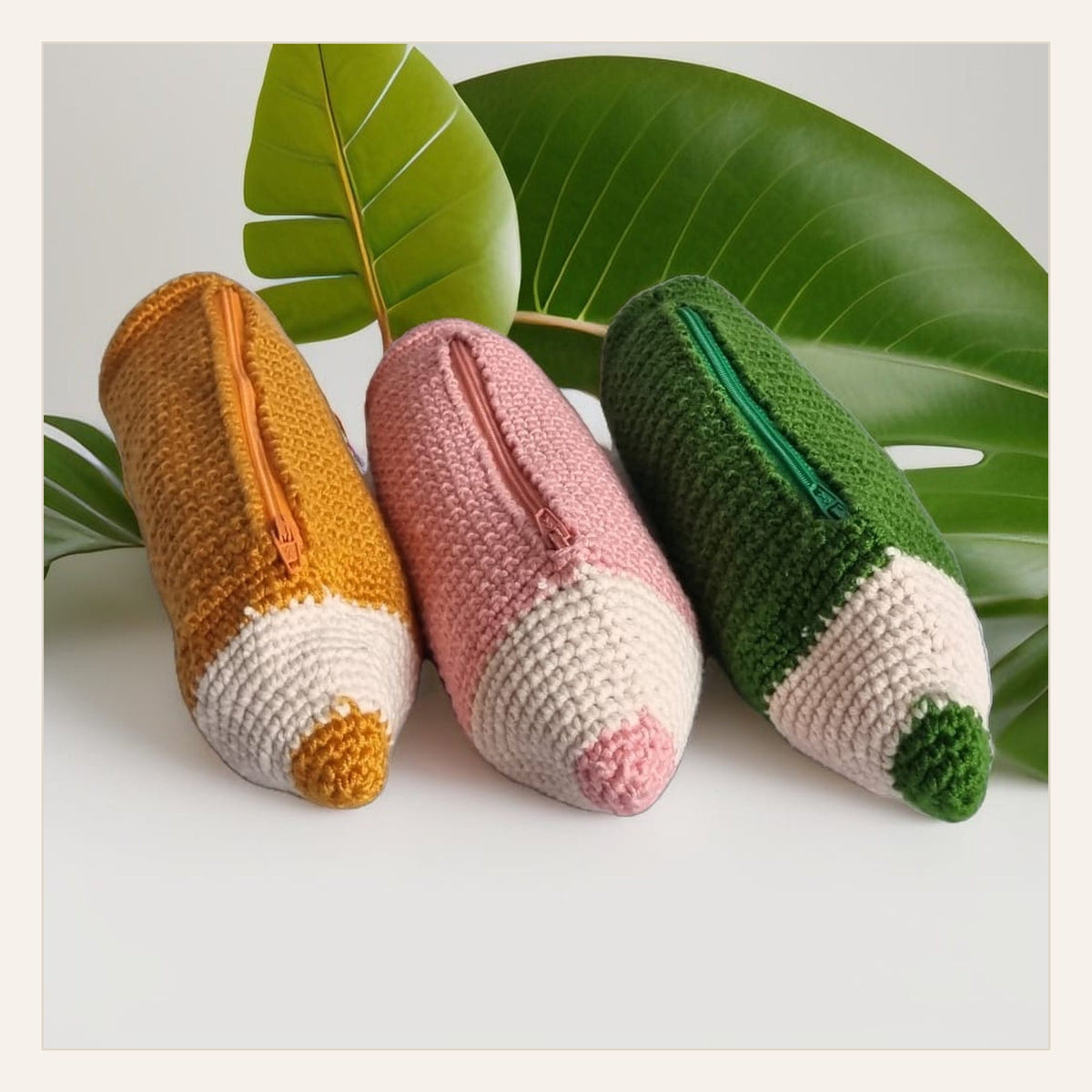Pencil Case Crochet Pattern finished crochet design