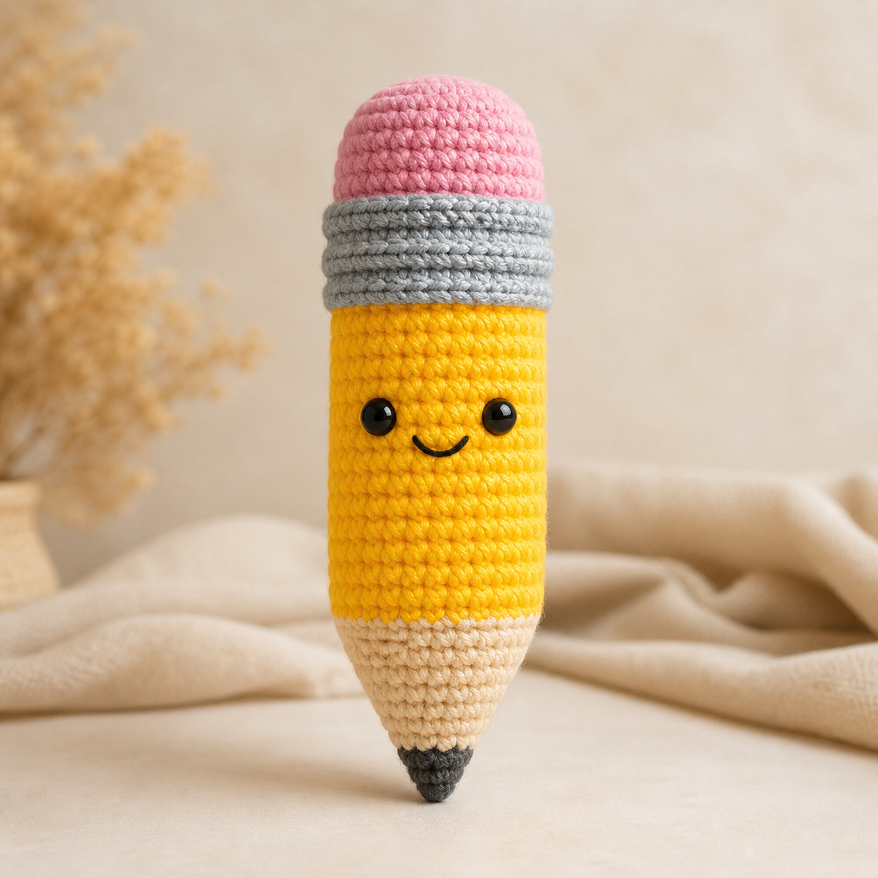 Cheerful Pencil Plush Crochet Pattern