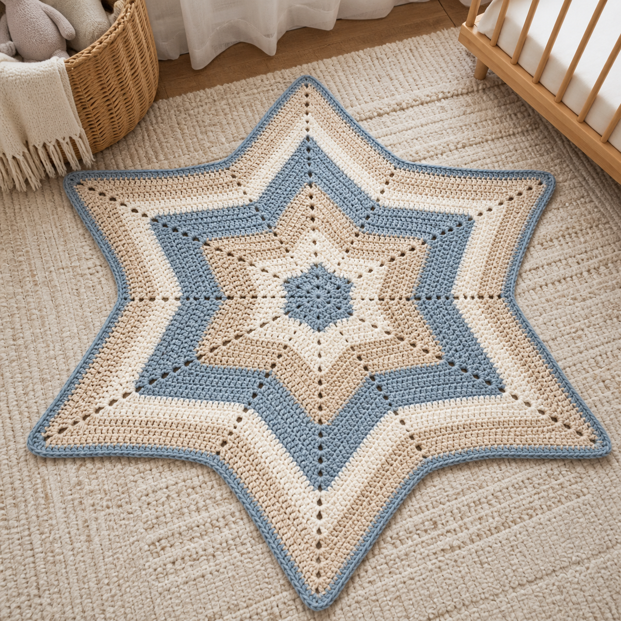 Star Baby Blanket Crochet Pattern